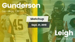 Matchup: Gunderson High vs. Leigh  2018