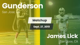 Matchup: Gunderson High vs. James Lick  2019