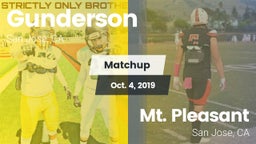 Matchup: Gunderson High vs. Mt. Pleasant  2019