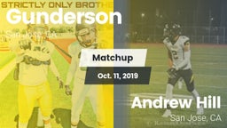 Matchup: Gunderson High vs. Andrew Hill  2019