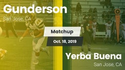 Matchup: Gunderson High vs. Yerba Buena  2019