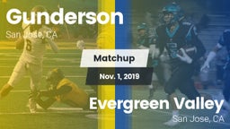 Matchup: Gunderson High vs. Evergreen Valley  2019