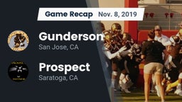 Recap: Gunderson  vs. Prospect  2019