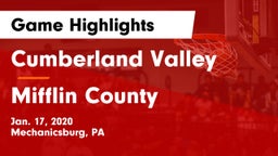 Cumberland Valley  vs Mifflin County  Game Highlights - Jan. 17, 2020