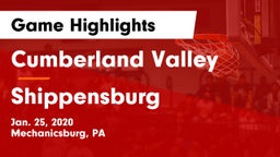 Cumberland Valley  vs Shippensburg  Game Highlights - Jan. 25, 2020