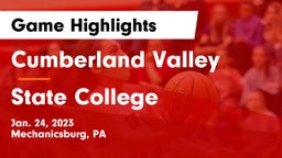 Cumberland Valley  vs State College  Game Highlights - Jan. 24, 2023