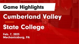 Cumberland Valley  vs State College  Game Highlights - Feb. 7, 2023