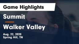 Summit  vs Walker Valley Game Highlights - Aug. 22, 2020