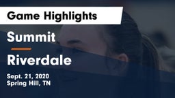 Summit  vs Riverdale Game Highlights - Sept. 21, 2020