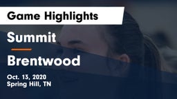 Summit  vs Brentwood  Game Highlights - Oct. 13, 2020