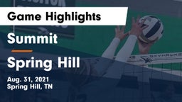Summit  vs Spring Hill Game Highlights - Aug. 31, 2021