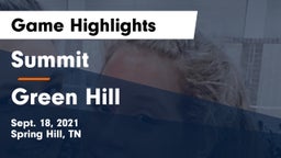 Summit  vs Green Hill  Game Highlights - Sept. 18, 2021