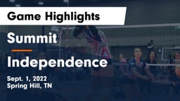 Summit  vs Independence  Game Highlights - Sept. 1, 2022