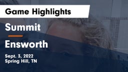 Summit  vs Ensworth  Game Highlights - Sept. 3, 2022