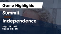 Summit  vs Independence  Game Highlights - Sept. 19, 2023