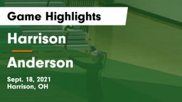 Harrison  vs Anderson  Game Highlights - Sept. 18, 2021