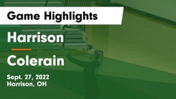 Harrison  vs Colerain  Game Highlights - Sept. 27, 2022