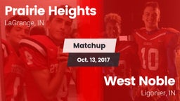 Matchup: Prairie Heights vs. West Noble  2017