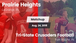 Matchup: Prairie Heights vs. Tri-State Crusaders Football 2018