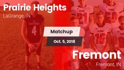 Matchup: Prairie Heights vs. Fremont  2018