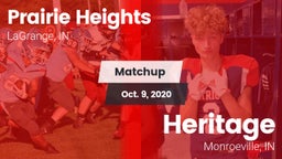 Matchup: Prairie Heights vs. Heritage  2020