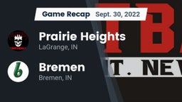 Recap: Prairie Heights  vs. Bremen  2022