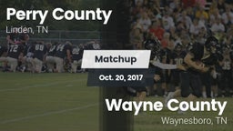 Matchup: Perry County High vs. Wayne County  2017