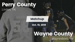 Matchup: Perry County High vs. Wayne County  2018