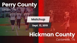 Matchup: Perry County High vs. Hickman County  2019