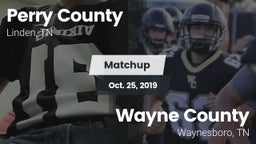 Matchup: Perry County High vs. Wayne County  2019