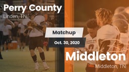 Matchup: Perry County High vs. Middleton  2020