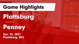 Plattsburg  vs Penney  Game Highlights - Jan. 22, 2021