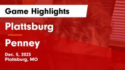 Plattsburg  vs Penney  Game Highlights - Dec. 5, 2023