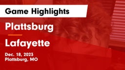 Plattsburg  vs Lafayette  Game Highlights - Dec. 18, 2023