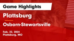 Plattsburg  vs Osborn-Stewartsville  Game Highlights - Feb. 22, 2024
