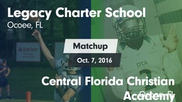 Matchup: Legacy Charter vs. Central Florida Christian Academy  2016