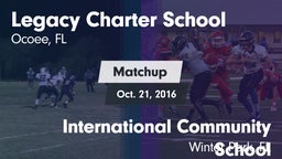 Matchup: Legacy Charter vs. International Community School 2016