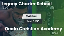 Matchup: Legacy Charter vs. Ocala Christian Academy 2018