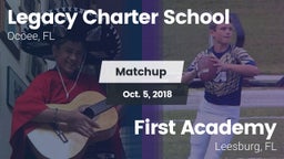 Matchup: Legacy Charter vs. First Academy  2018