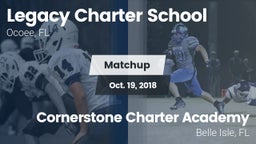 Matchup: Legacy Charter vs. Cornerstone Charter Academy 2018
