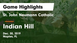 St. John Neumann Catholic  vs Indian Hill  Game Highlights - Dec. 30, 2019