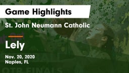 St. John Neumann Catholic  vs Lely  Game Highlights - Nov. 20, 2020