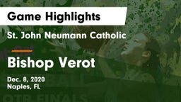 St. John Neumann Catholic  vs Bishop Verot  Game Highlights - Dec. 8, 2020