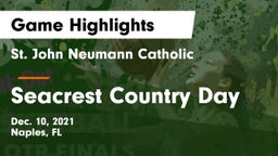 St. John Neumann Catholic  vs Seacrest Country Day Game Highlights - Dec. 10, 2021