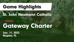 St. John Neumann Catholic  vs Gateway Charter  Game Highlights - Jan. 11, 2022
