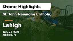 St. John Neumann Catholic  vs Lehigh  Game Highlights - Jan. 24, 2023