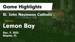 St. John Neumann Catholic  vs Lemon Bay  Game Highlights - Dec. 9, 2023