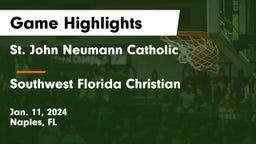 St. John Neumann Catholic  vs Southwest Florida Christian  Game Highlights - Jan. 11, 2024