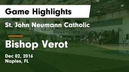 St. John Neumann Catholic  vs Bishop Verot  Game Highlights - Dec 02, 2016