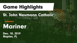 St. John Neumann Catholic  vs Mariner  Game Highlights - Dec. 10, 2019